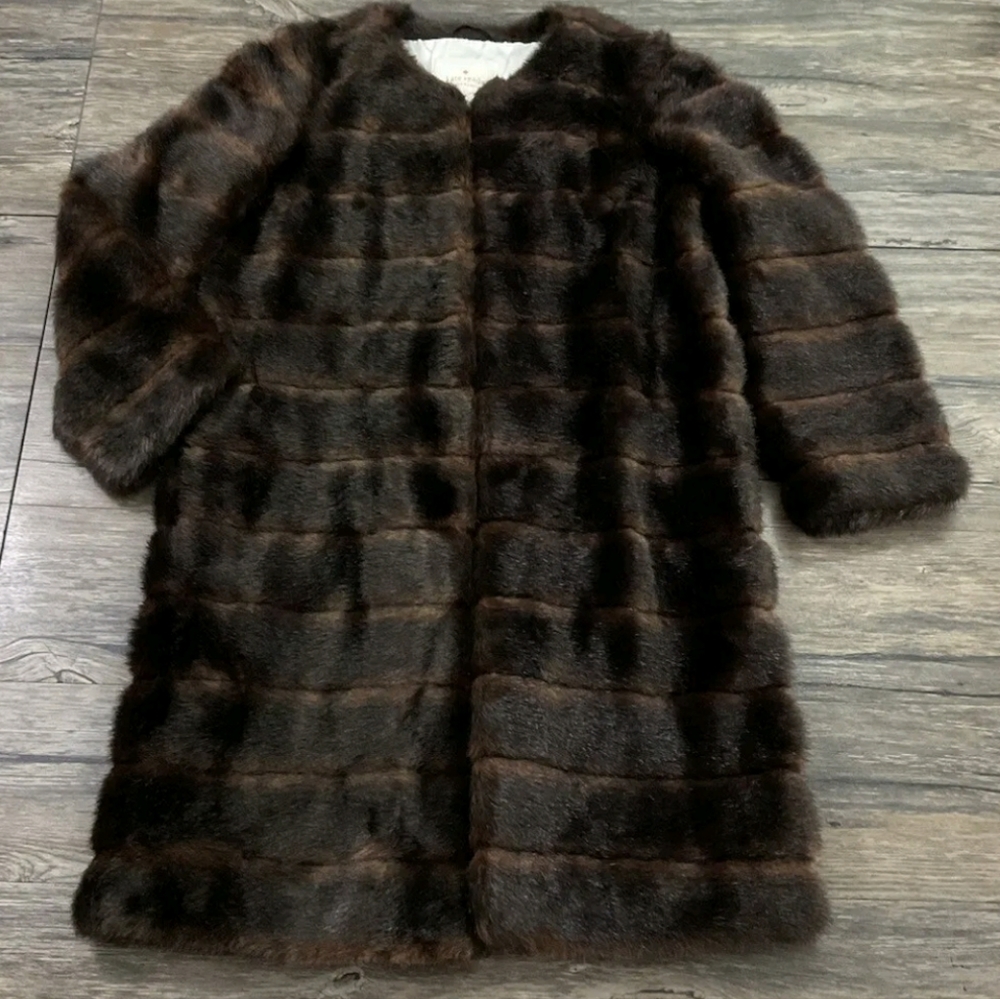 Kate Spade Faux Fur Coat